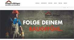 Desktop Screenshot of kueppers-buettgen.de