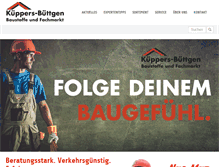 Tablet Screenshot of kueppers-buettgen.de